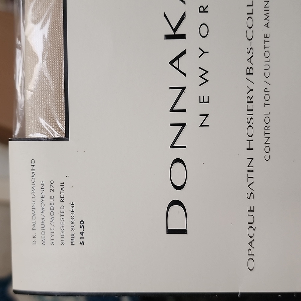 Donna Karan Opaque Satin Hosiery, Palomino (cream)